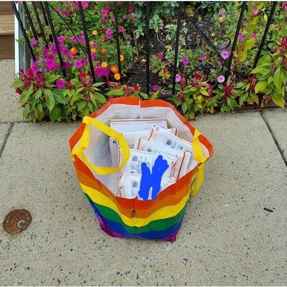 IKEA - Storstomma Combo Color Block Rainbow Bags Tote Support LGBTQ Gay Pride - Picture 2 of 16